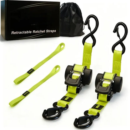 Sturdy Retractable Ratchet Straps