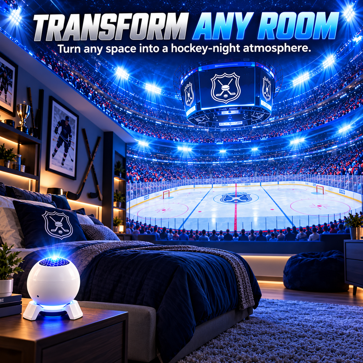 Hockey Stadium Room Projector – Bring the Rink Home ⭐