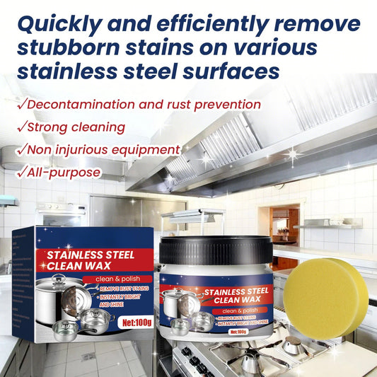 Magical Nano-Technology Stainless Steel Cleaning Paste-SURFACE SAFE, NO RESIDUE