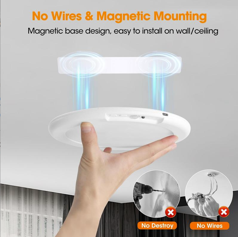 49% OFF This Week Promotions🎉🎉Rechargeable Motion Sensor Ceiling Light with Remote（🔥Buy 2 Free Shipping🔥）