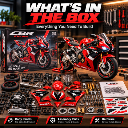 🏁 DIY Racing Motorcycle Model Kit – Build Your Own Racing Legend