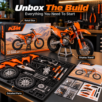 🏍️ Build Your Own Dirt Bike – Realistic DIY Motorcycle Model Kit