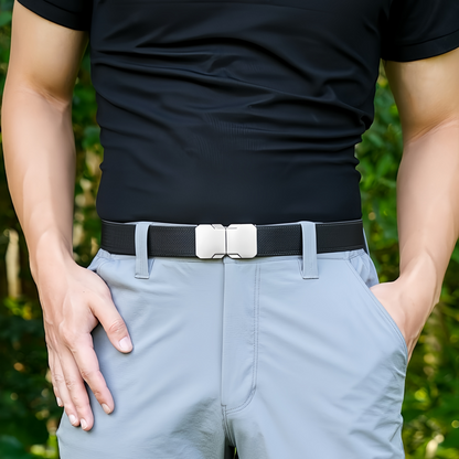 Men's Adjustable Ratchet Belt with Automatic Metal Buckle 🌟