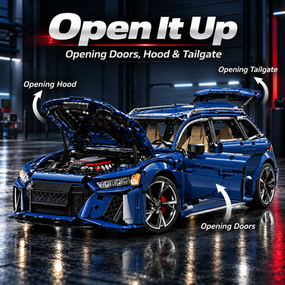 🚘 Sport Wagon Collector Model – Opening Doors & Hood