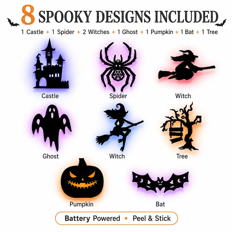 Peel & Stick Spooky Decoration