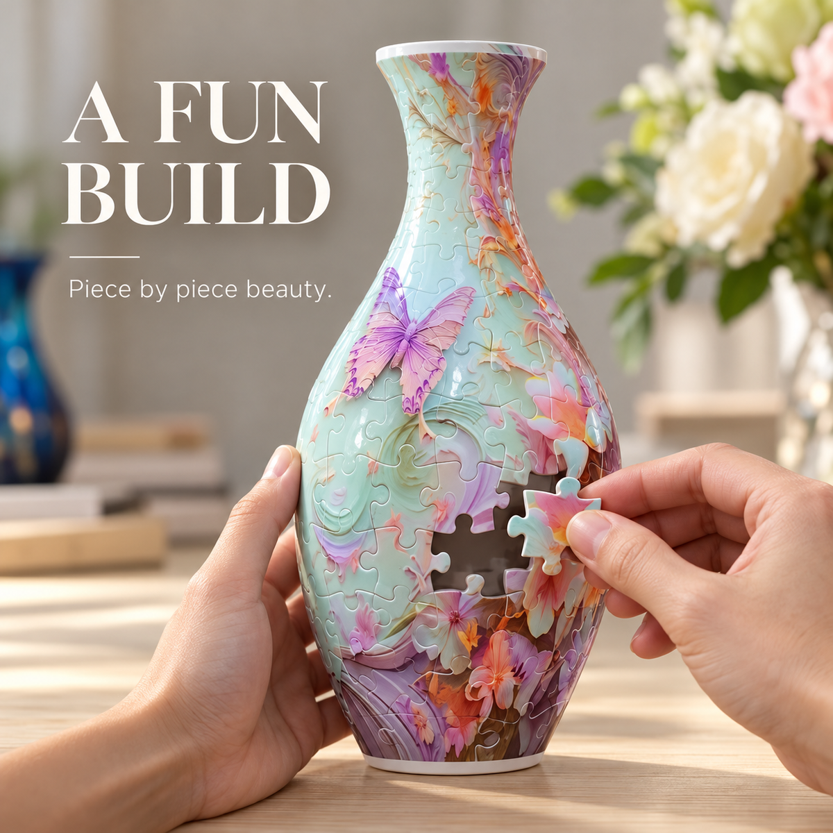 Stunning 3D puzzle vase