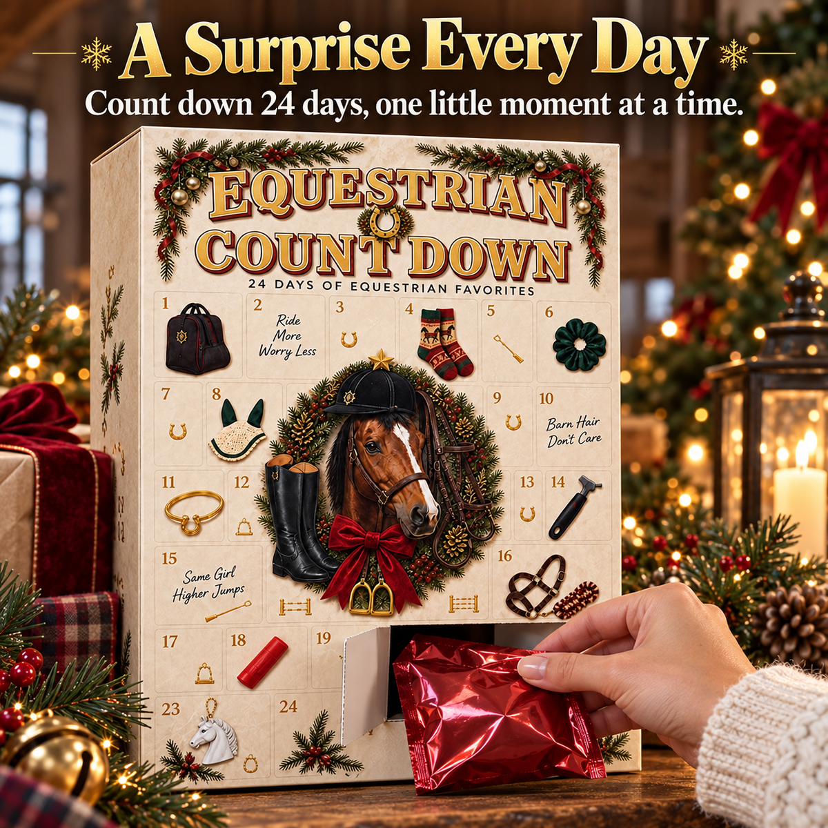 🐴 2026 Equestrian Advent Calendar – 24 Day Horse Lover Christmas Countdown