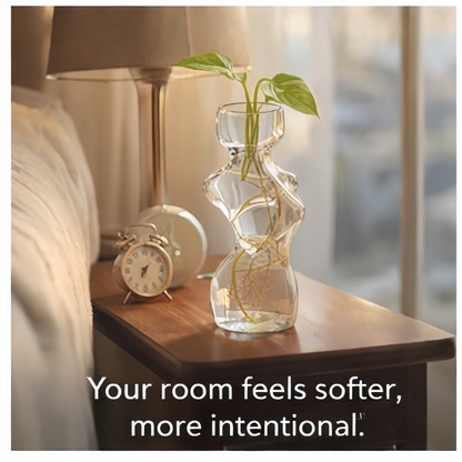 ✨ Elegant Female Silhouette Glass Planter