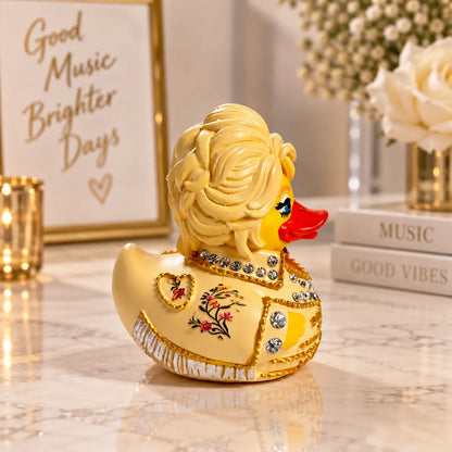 "Dolly Duck" resin figurine—inspired by a guitar-playing duck statue of a country music singer,
