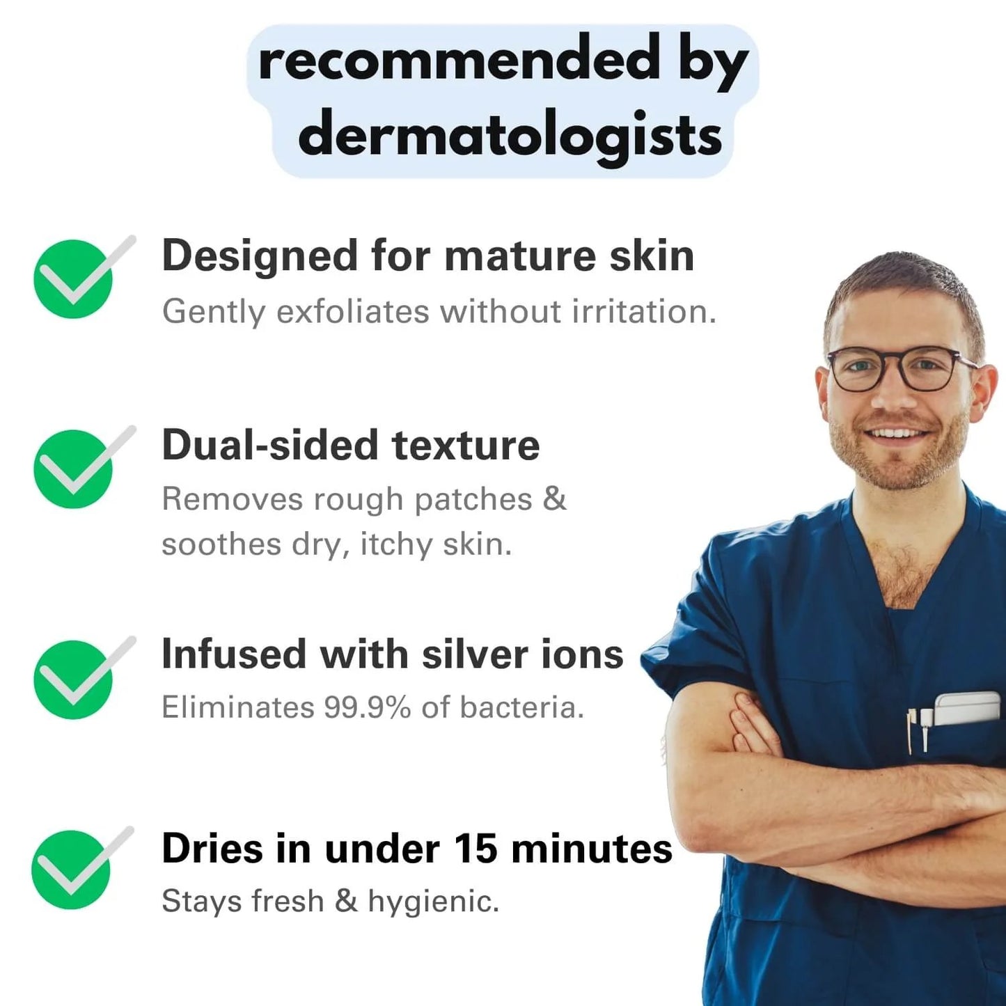 Exfoliating Antibacterial Shower Towel🧼