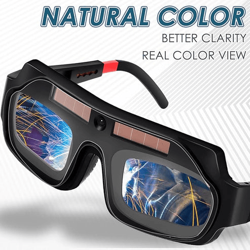 🎁Solar Auto-Darkening Welding Goggles🎁 – Eye Protection with Smart Light Control