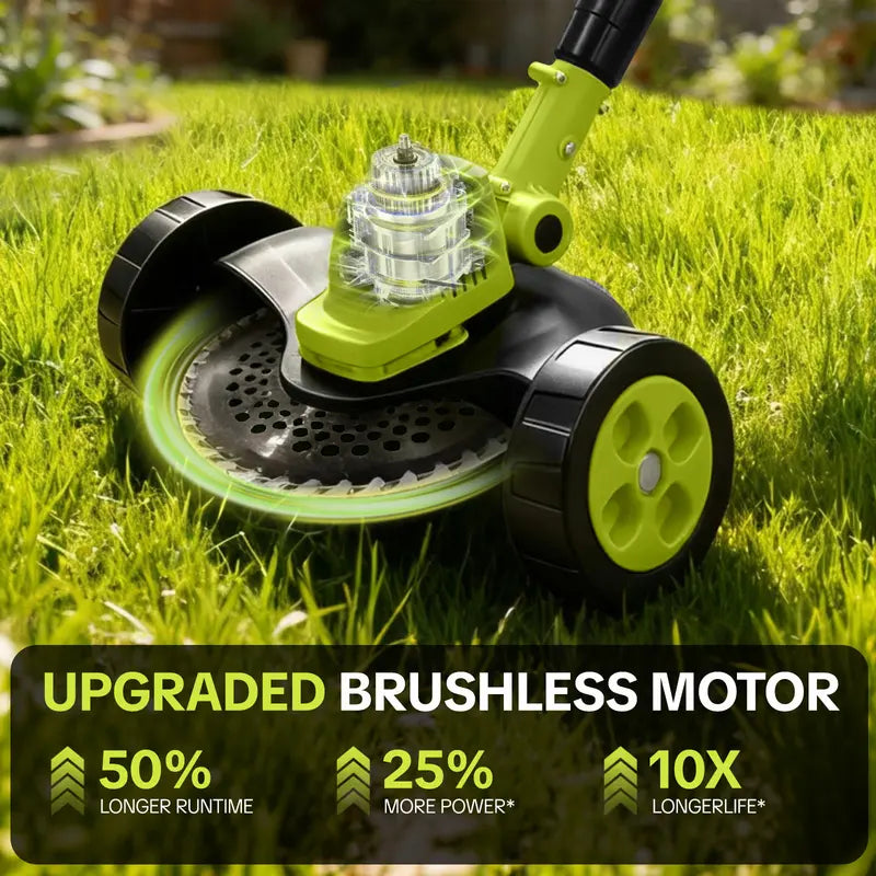 🌿 21V 3-in-1 Cordless Grass Trimmer, Edger & Mini Mower – Complete Yard Kit