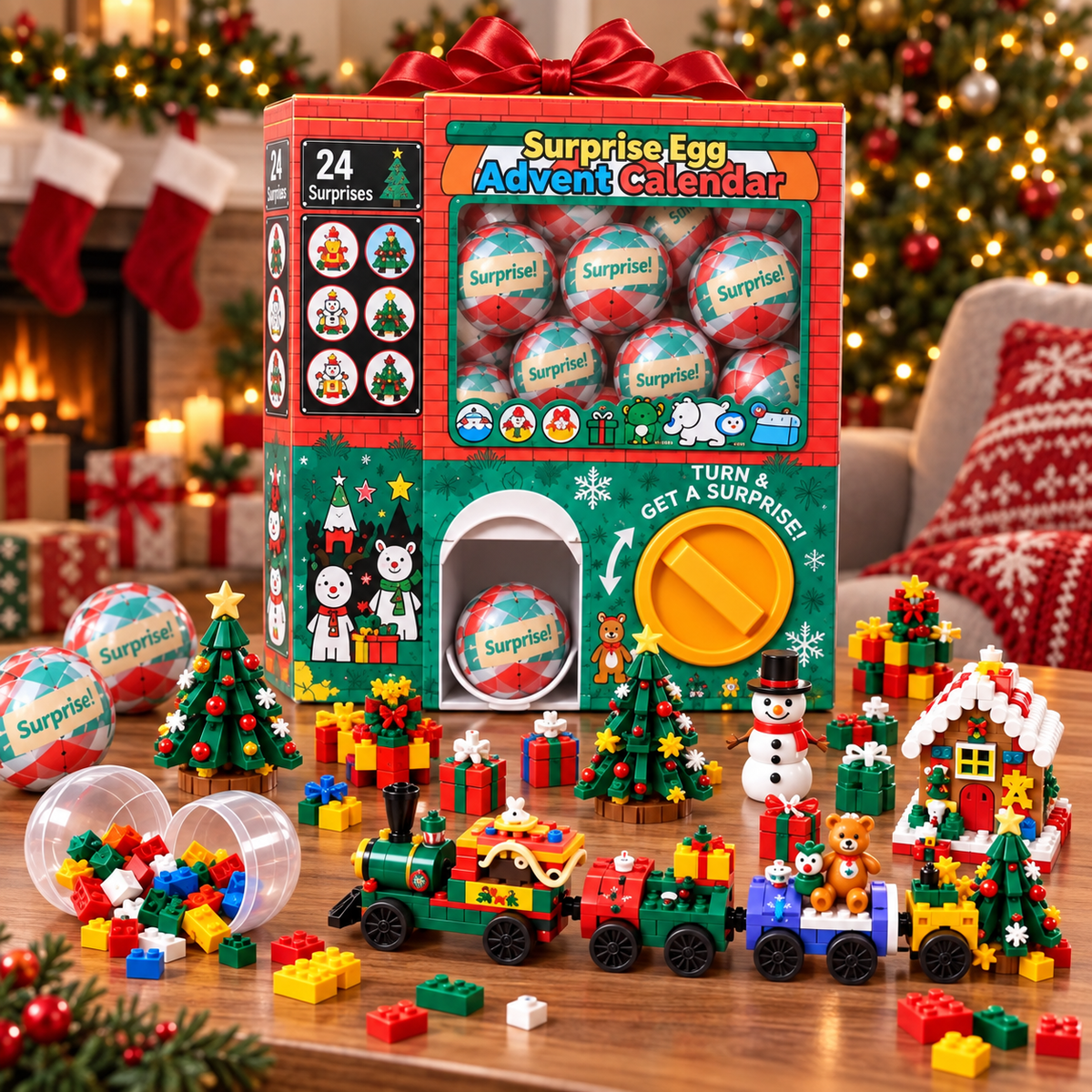 🎄🎅 2026 Christmas Capsule Building Blocks, Surprise Mini Building Set 🎁