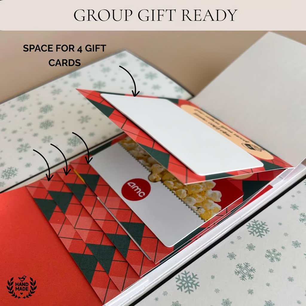 🎁Last Day 50% OFF  - 2026 New 🎅💳 Waterfall Christmas Gift Card Booklet