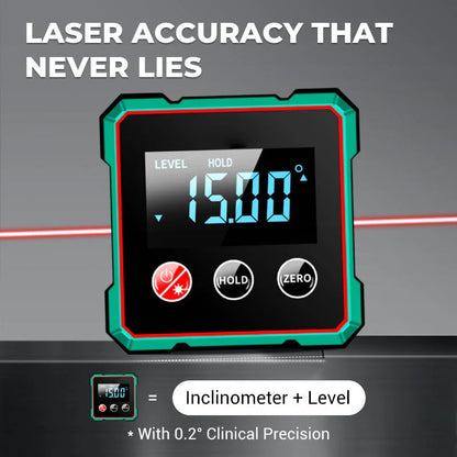 🎁🎁2025 Hot Sale 49% OFF💥Magnetic Digital Angle Finder with Electronic Laser