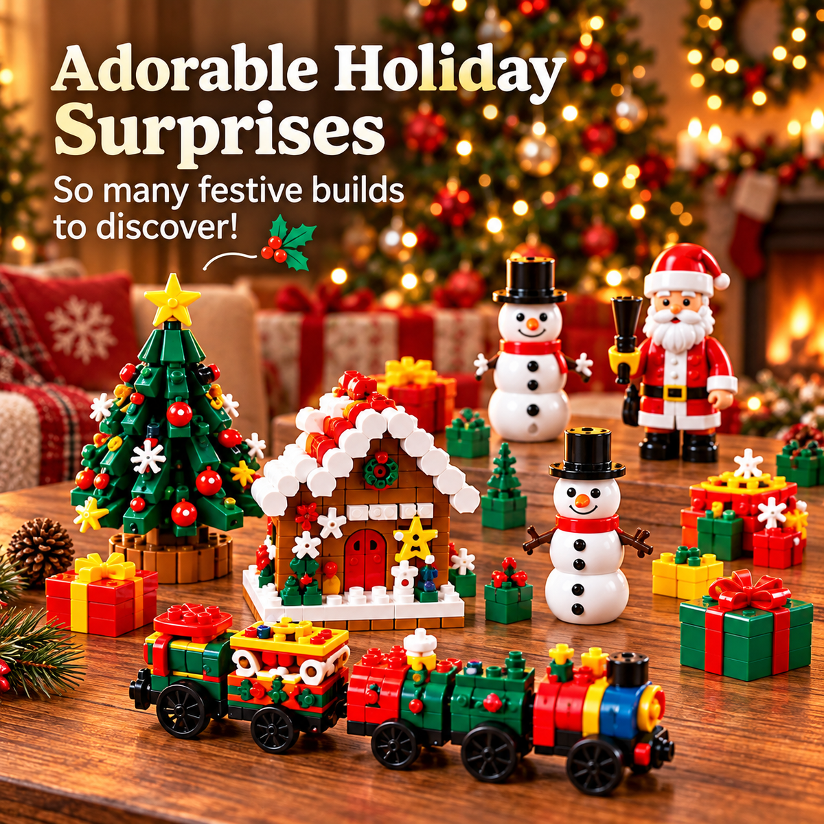 🎄🎅 2026 Christmas Capsule Building Blocks, Surprise Mini Building Set 🎁