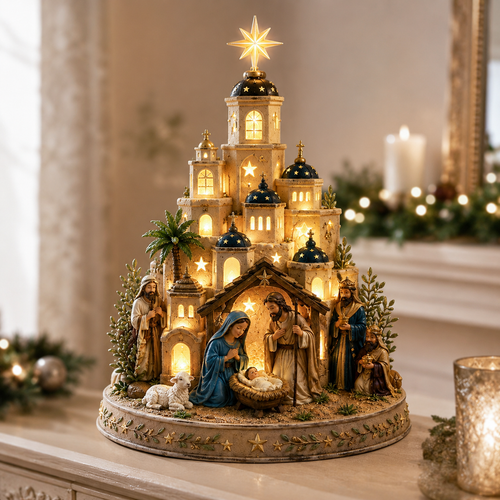 🔥 49% OFF✨ Bethlehem Nativity Church Light Tower