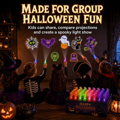 36PCS Halloween LED Projection Rings