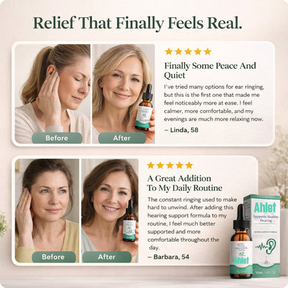Ahlet Tinnitus Ear Drops for Clear Ears and Ultimate Comfort – Unlock Instant Relief from Tinnitus and Ear Discomfort🎶
