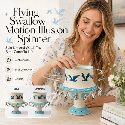 Flying Swallow Motion Illusion Spinner