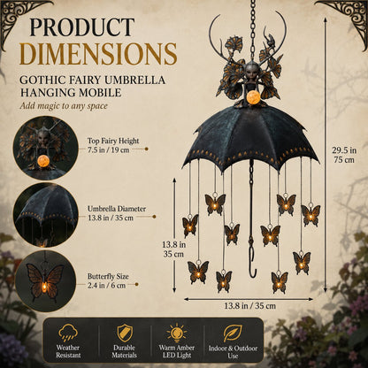 Gothic Fairy Umbrella Hanging Mobile