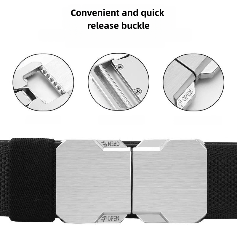 Men's Adjustable Ratchet Belt with Automatic Metal Buckle 🌟