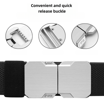 Men's Adjustable Ratchet Belt with Automatic Metal Buckle 🌟