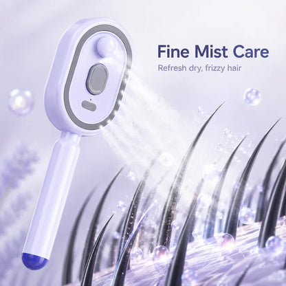 💨 Electric Spray Air Cushion Massage Comb |💆‍♀️ Anti-Static Detangling Hair Brush with Soothing Mist