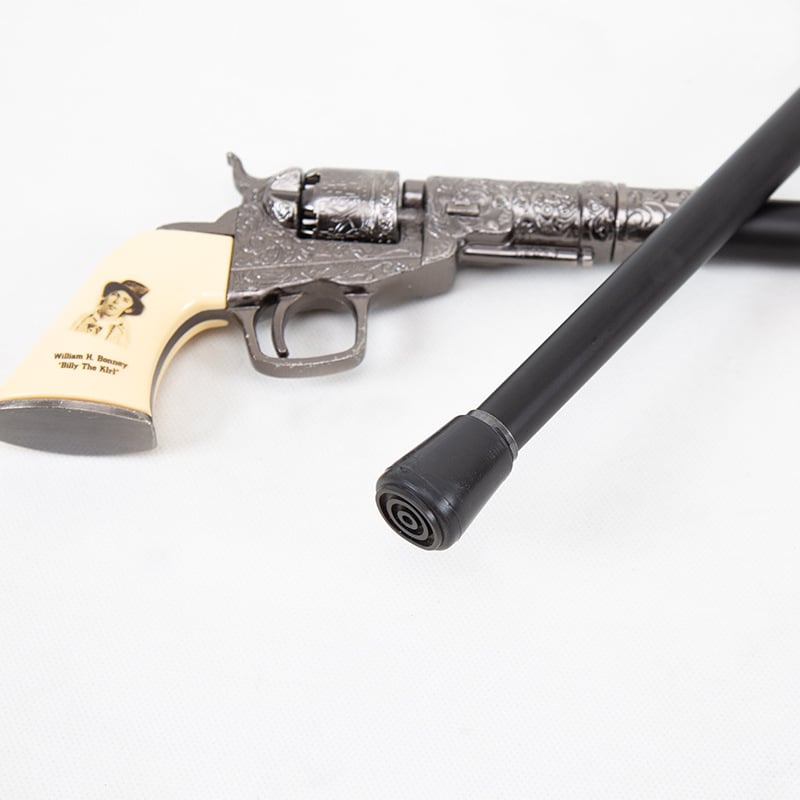 Western Revolver Walking Cane – Unique Pistol Handle for Collectors & Gentlemen