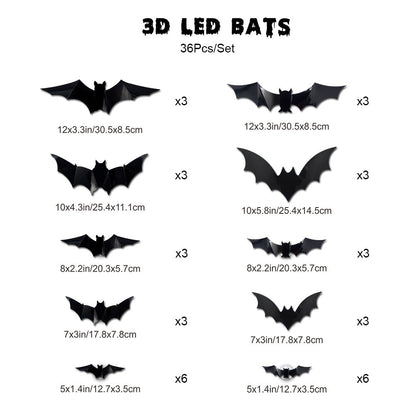 Halloween LED Bat Decorations