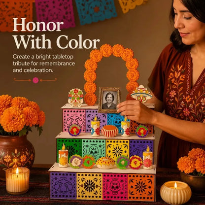 Day of the Dead Wooden Altar Display Set
