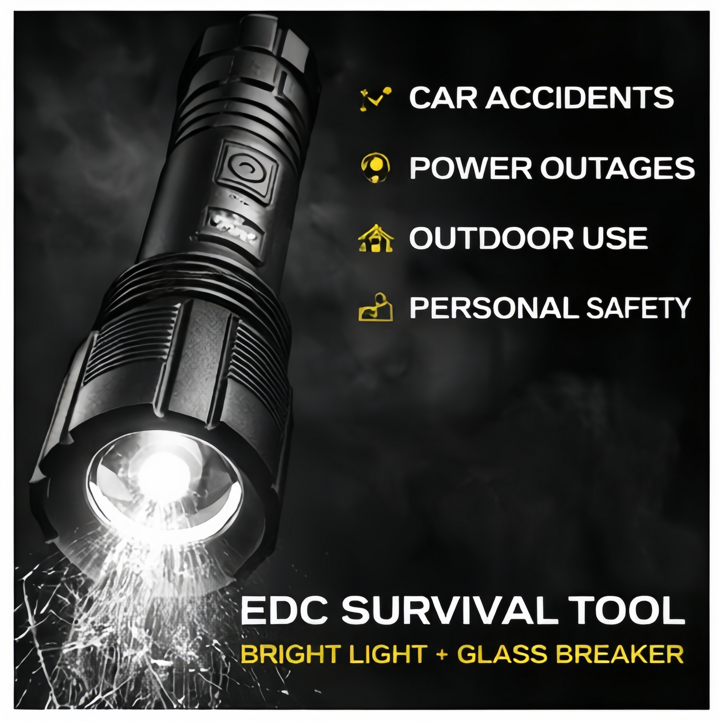 TITANFORCE™ Tactical Emergency Flashlight