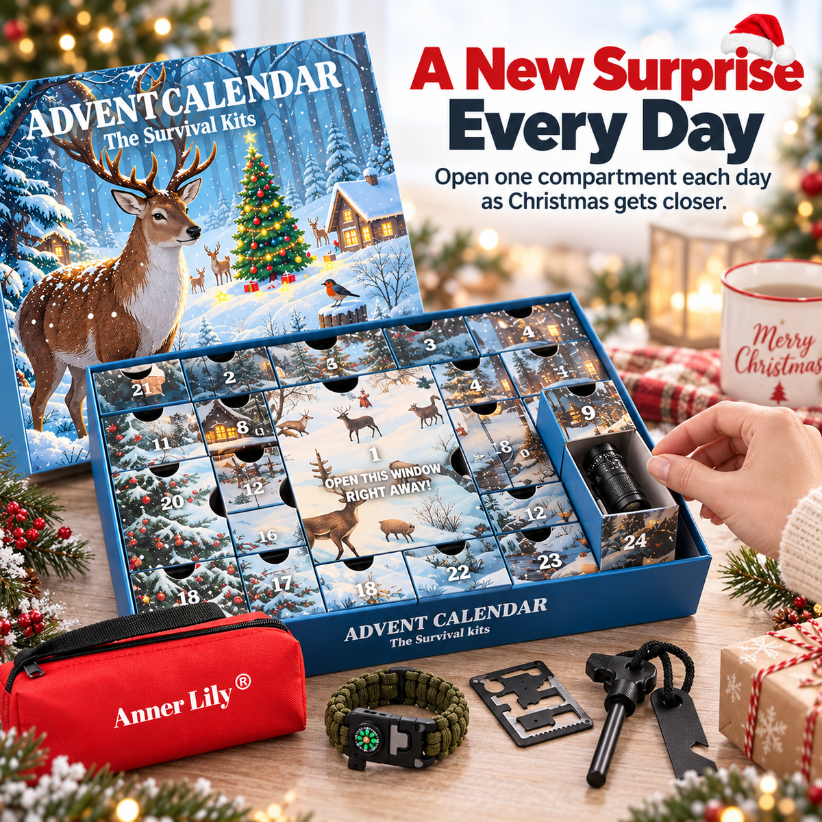 24-Day Outdoor Survival Advent Calendar