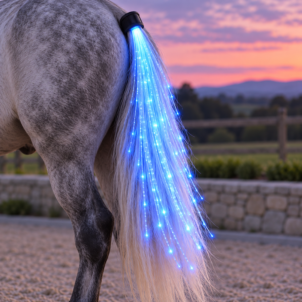 🌈🐎 Ride in Color! LED Horse Light Set – Blue, Green & Pink