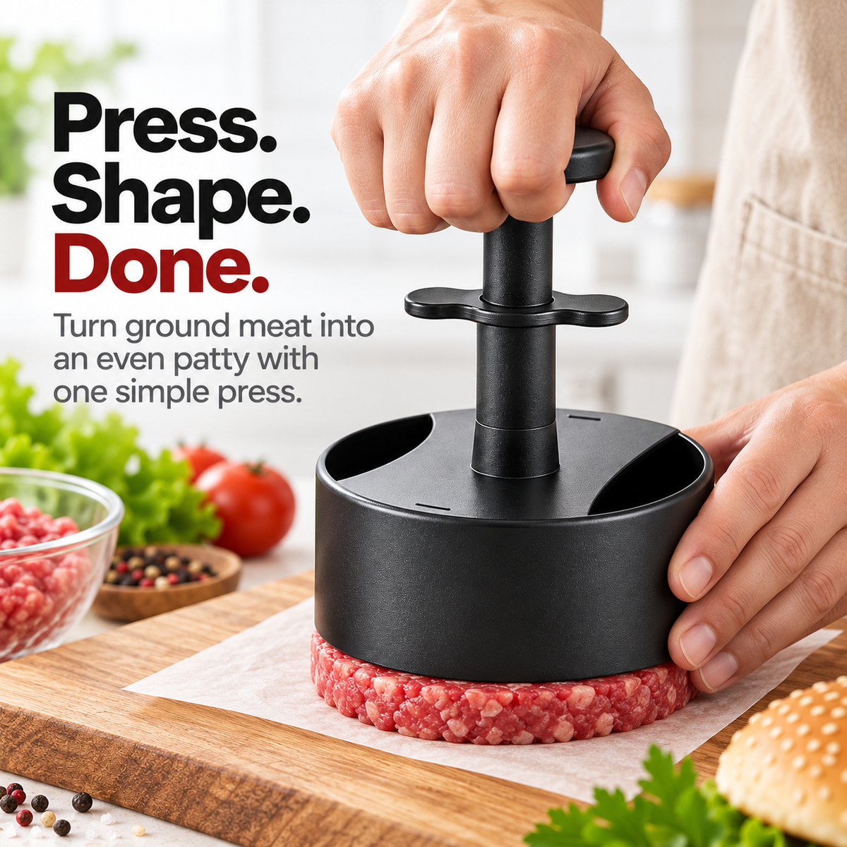 🍔 Burger Patty Press – Make Perfect Patties in Seconds