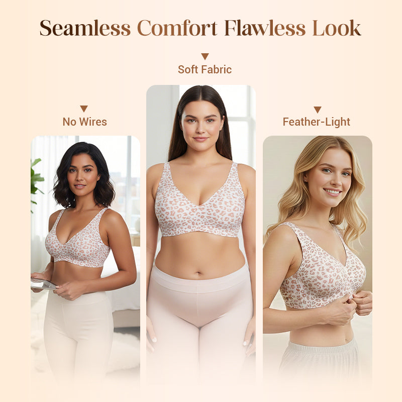 Buy 2 Free Shipping💜💜Jelly Wireless Womens Comfortable Wireless Bras Push Up Bralettes Seamless Tshirts Bras Deep V Everyday Bras
