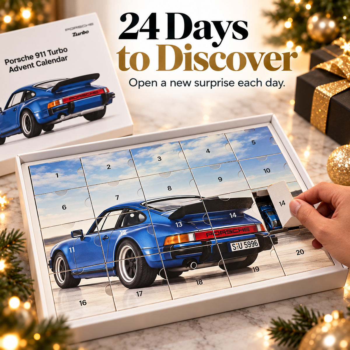 🎄 Porsche 911 Turbo Advent Calendar – 24 Days of Surprises