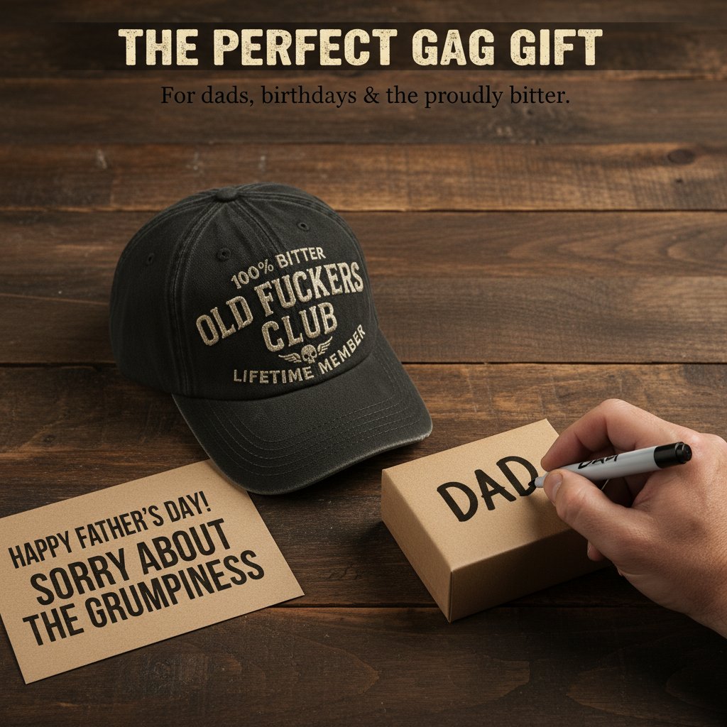 🔥 BUY 2 GET 1 FREE🧢 Own Your Attitude! Vintage 'Old F*ckers Club' Hat 😎🔥 Perfect Gag Gift with Bold Style! 🎁