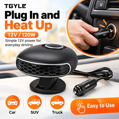 🌟✨ Portable Car Heater Defroster with 360-Degree Rotating Base