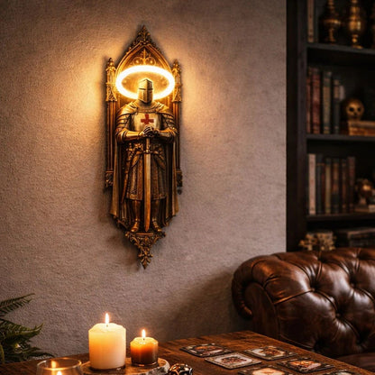 🛡️ Medieval Castle Knight Wall Sconce, Warm Glow Atmospheric Wall Lamp(6*4.5*20cm)⚔️✨
