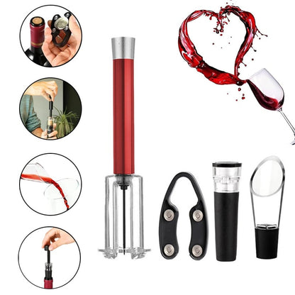 🔥Air Pump Cork Remover Wine Bottle Opener Set