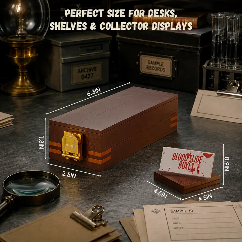 Blood Slide Trophy Box Building Block Set – Dark Crime Collectible 🩸