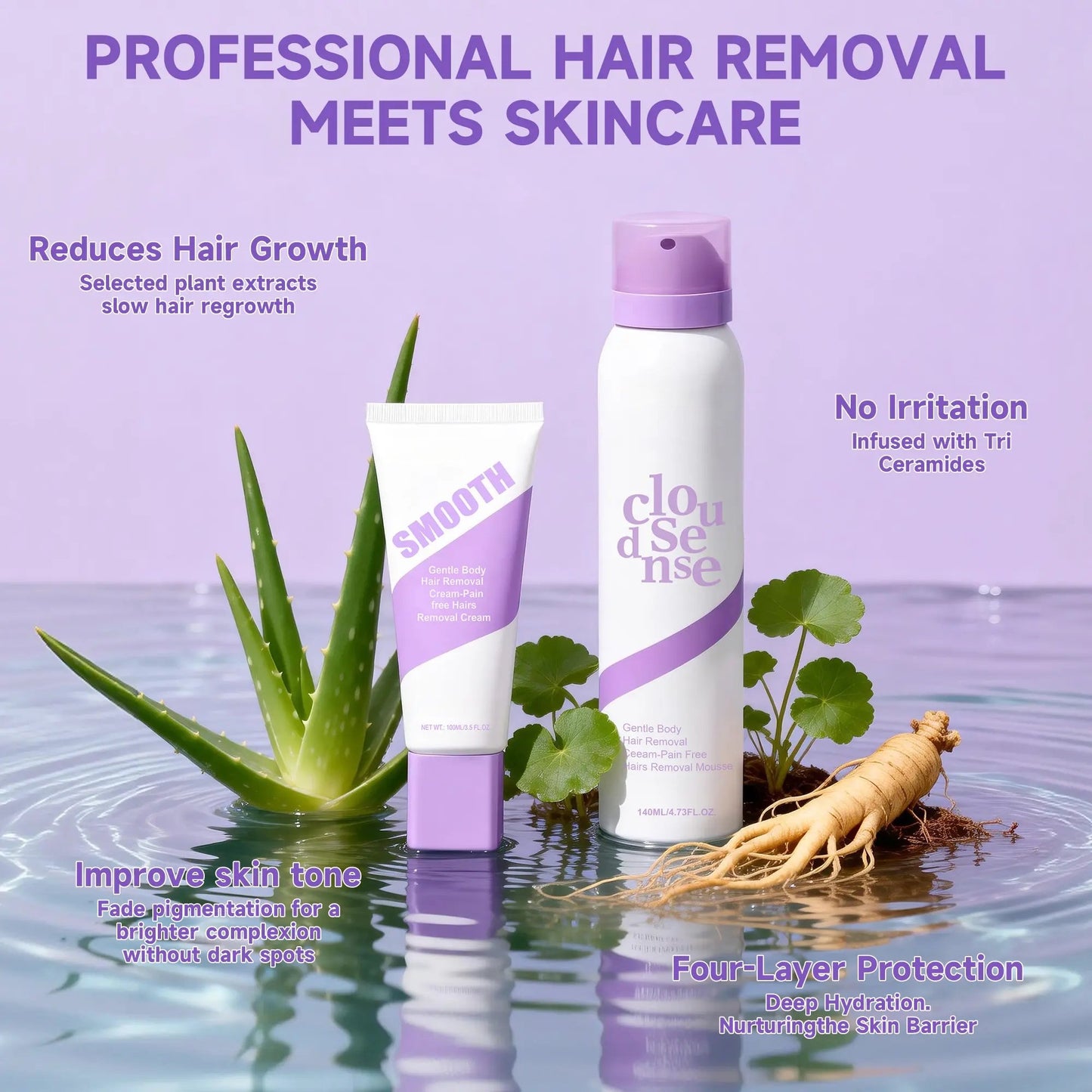 🔥HOT SALE 49% OFF-🌸 Gentle & Painless Hair Removal Cream for Sensitive Skin