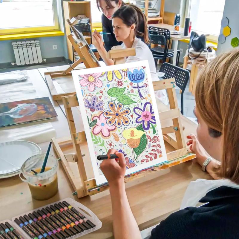 🔥Last Day Discount 49% Off🎨24/48/72/96 Colors Glitter Effect Brush Markers