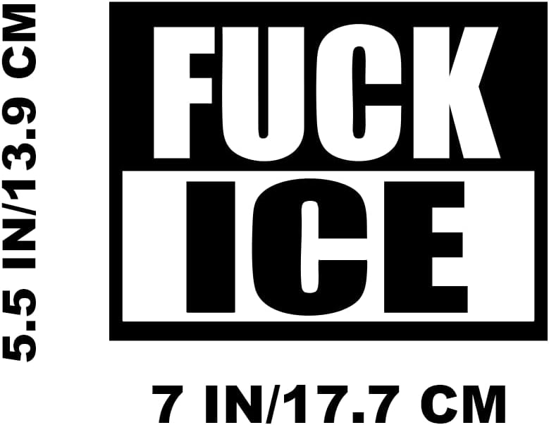 F*ck Ice Vinyl Decal Stickers for Cars Laptop Skateboard Wall Decor UV Resistant