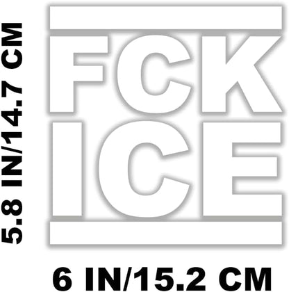 F*ck Ice Vinyl Decal Stickers for Cars Laptop Skateboard Wall Decor UV Resistant