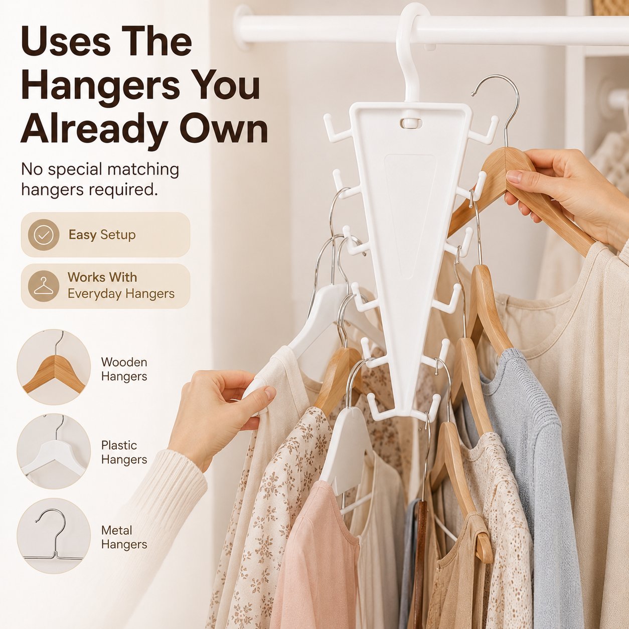 Multi-Layer Closet Hanger Organizer