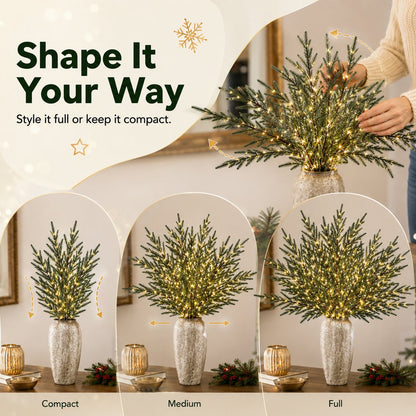 Pre-Lit Evergreen Branch Lights