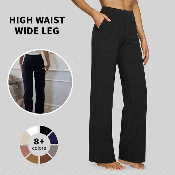 🌞Summer Hot Sale🔥Loose High-Waist Business Casual Pants Yoga Pants
