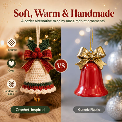Crochet Christmas Bell Ornament